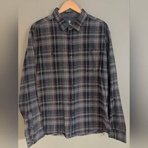 Kuhl Fugitive Plaid Flannel Shirt Size XL